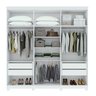 Guarda-roupa 6 Portas 4 Gavetas 100% Mdf Alonzo com Pés - 14