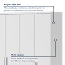 Ver imagem 5 de Guarda-Roupa Casal 6 Portas 4 Gavetas com Pés MDF 230cm Alonzo Branco
