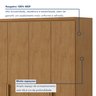 Guarda-roupa 6 Portas 4 Gavetas 100% Mdf Alonzo com Pés - 5