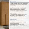 Guarda-roupa 6 Portas 4 Gavetas 100% Mdf Alonzo com Pés - 13