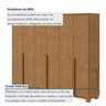 Guarda-roupa 6 Portas 4 Gavetas 100% Mdf Alonzo com Pés - 6