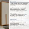 Guarda-roupa 6 Portas 4 Gavetas 100% Mdf Alonzo com Pés - 13