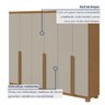Guarda-roupa 6 Portas 4 Gavetas 100% Mdf Alonzo com Pés - 7