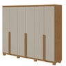 Guarda-roupa 6 Portas 4 Gavetas 100% Mdf Alonzo com Pés - 3