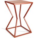 Ver imagem 1 de Mesa de Canto Lateral Alta Quadrada para Sala Austria - Cobre Jade