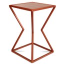 Ver imagem 6 de Mesa de Canto Lateral Alta Quadrada para Sala Austria - Cobre Jade