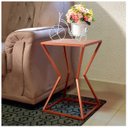 Ver imagem 2 de Mesa de Canto Lateral Alta Quadrada para Sala Austria - Cobre Jade
