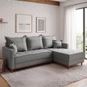 Ver imagem 1 de Sofá 3 Lugares Onix com Chaise Lado Direito 230cm em Linho