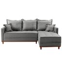 Ver imagem 4 de Sofá 3 Lugares Onix com Chaise Lado Direito 230cm em Linho