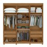 Guarda-roupa 6 Portas 4 Gavetas 100% Mdf Alonzo com Espelho e com Pés - 14