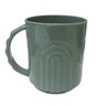 Caneca Xícara Plástico 220ml Verde Brilhante com Alça - Urban - 1