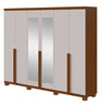 Guarda-roupa 6 Portas 4 Gavetas 100% Mdf Alonzo com Espelho e com Pés - 2