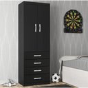 Ver imagem 1 de Camiseiro Evidência 2 Portas 4 Gavetas - Black Black