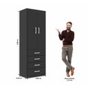 Ver imagem 3 de Camiseiro Evidência 2 Portas 4 Gavetas - Black Black