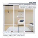 Ver mais imagens de Guarda Roupa Saion Plus 3 Portas 3 Gavetas Super Glass