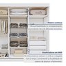 Guarda Roupa  Saion Plus 3 Portas 3 Gavetas Super Glass - 13