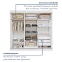 Ver imagem 6 de Guarda Roupa Saion Plus 3 Portas 3 Gavetas Super Glass