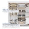 Guarda Roupa  Saion Plus 3 Portas 3 Gavetas Super Glass - 12