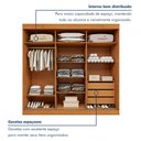 Ver imagem 6 de Guarda Roupa Saion Plus 3 Portas 3 Gavetas Super Glass