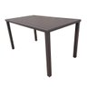 Mesa Tampo Ripado Retangular 1.50x0.80m Alumínio Marrom - 1