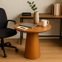 Ver imagem 3 de Mesa Lateral Aracajú Redonda Base Cônica Moderna para Sala