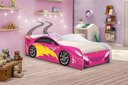 Ver imagem 4 de Cama Infantil Carro Velocista Pink com Colchão