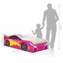 Ver imagem 3 de Cama Infantil Carro Velocista Pink com Colchão