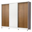 Ver imagem 1 de Guarda Roupa Infantil MDF Logan 3 Portas Branco Madesa