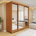 Ver imagem 2 de Guarda Roupa  Saion Plus 3 Portas 3 Gavetas Super Glass com Pés