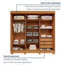 Ver imagem 6 de Guarda Roupa  Saion Plus 3 Portas 3 Gavetas Super Glass com Pés