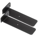 Ver imagem 1 de Mão Francesa Cantoneira Preta Invisível 15cm 2 Unidades - Preto Fosco