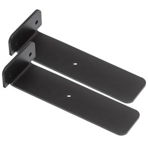 Mão Francesa Cantoneira Preta Invisível 15cm 2 Unidades - Preto Fosco