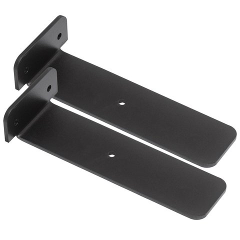 Mão Francesa Cantoneira Preta Invisível 15cm 2 Unidades - Preto Fosco