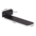 Ver imagem 3 de Mão Francesa Cantoneira Preta Invisível 15cm 2 Unidades - Preto Fosco