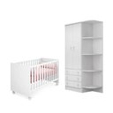 Ver imagem 1 de Quarto Infantil Berço Mini Cama Americano Branco - Fdecor
