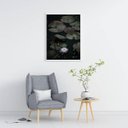Ver imagem 2 de Quadro Flor de Lotus 24x18cm - com vidro:Madeira branca