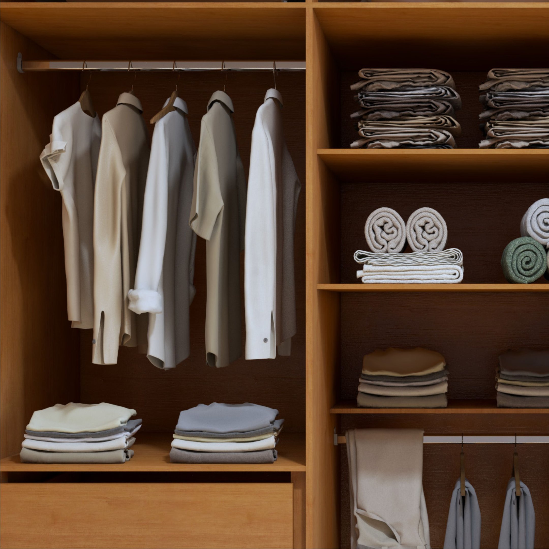 Guarda-roupa 6 Portas 4 Gavetas 100% Mdf Alonzo - 11