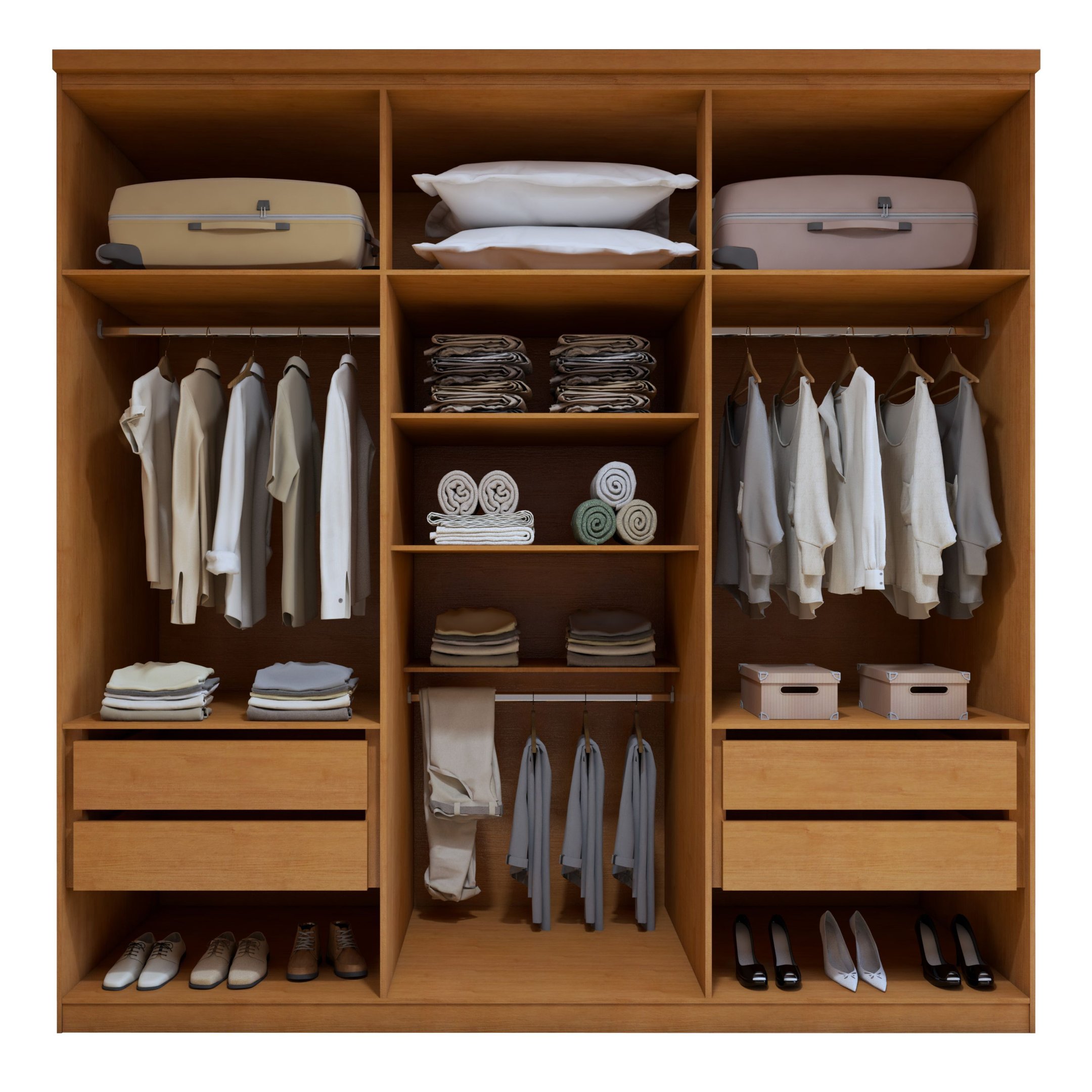Guarda-roupa 6 Portas 4 Gavetas 100% Mdf Alonzo - 15
