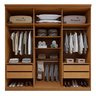 Guarda-roupa 6 Portas 4 Gavetas 100% Mdf Alonzo - 16