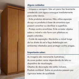Guarda-roupa 6 Portas 4 Gavetas 100% Mdf Alonzo - 15