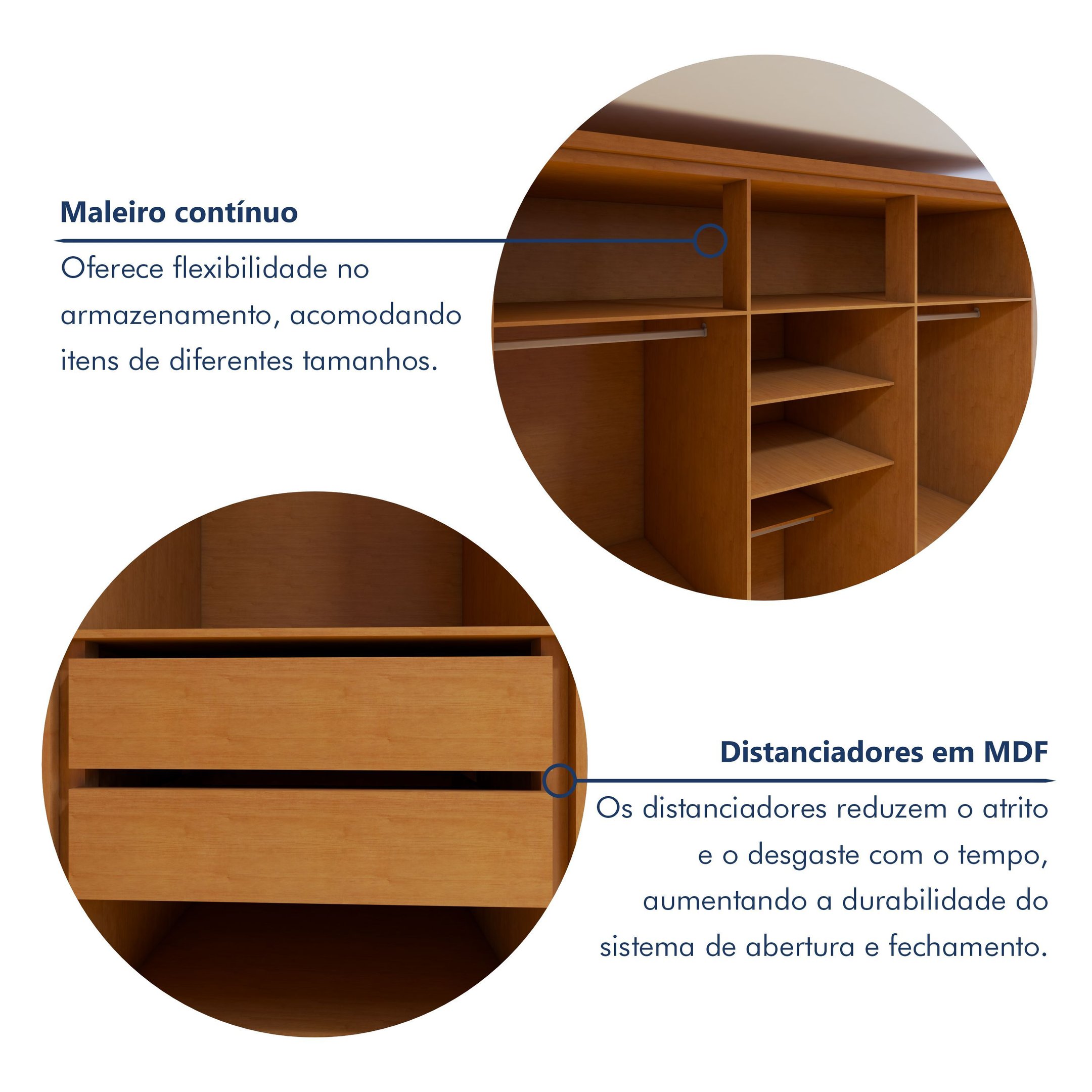 Guarda-roupa 6 Portas 4 Gavetas 100% Mdf Alonzo - 7