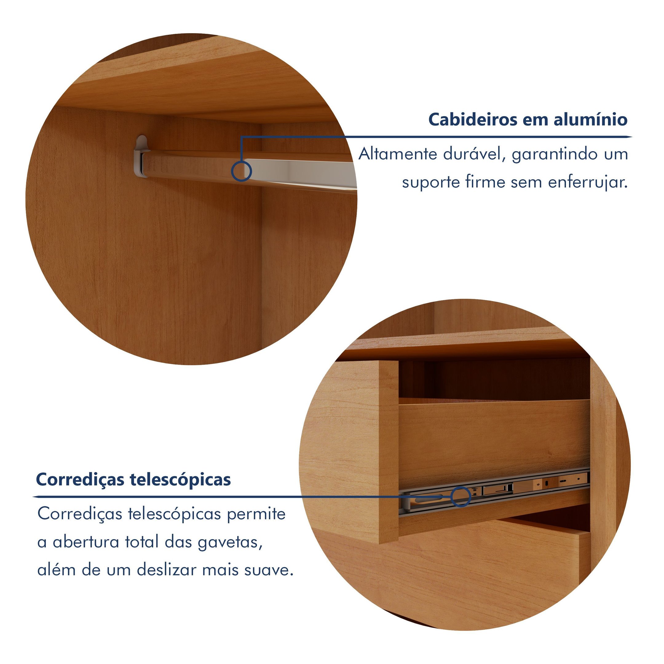 Guarda-roupa 6 Portas 4 Gavetas 100% Mdf Alonzo - 6