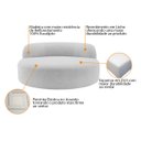 Ver imagem 4 de Poltrona Orgânica Chaise Rússia Linho - Adj Decor