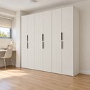 Ver imagem 1 de Guarda Roupa Casal Modulado Versa em MDF 6 Portas com 7 Prateleiras 3 Cabideiros 3 Gavetas