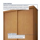 Ver imagem 2 de Guarda-roupa Casal 2 Portas 2 Gavetas Zeine