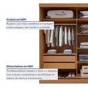 Ver mais imagens de Guarda-roupa Casal 2 Portas 2 Gavetas Zeine