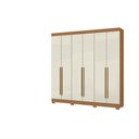 Ver imagem 1 de Guarda Roupa Livorno 6 Portas 2 Gavetas - Cinamomo Areia - Aramóveis