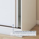 Ver imagem 6 de Guarda-roupa Casal 2 Portas 2 Gavetas Zeine com Espelho