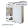 Guarda-roupa Casal 2 Portas 2 Gavetas Zeine com Espelho - 5