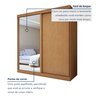Guarda-roupa Casal 2 Portas 2 Gavetas Zeine com Espelho - 5